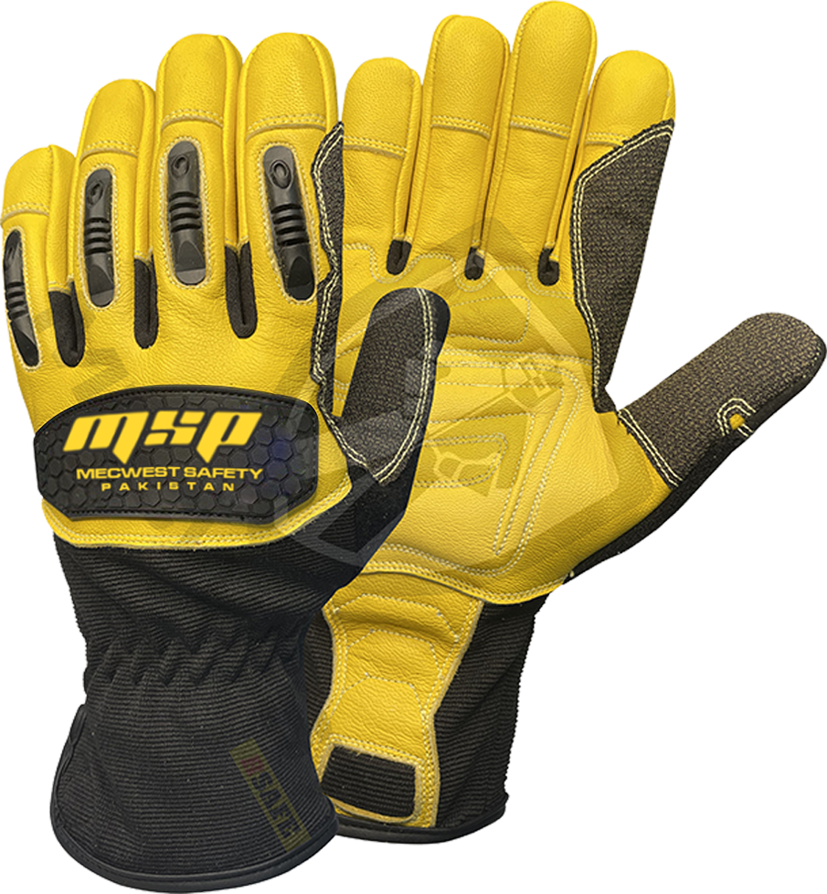 Impact and Cut Resistance Mechanics Gloves